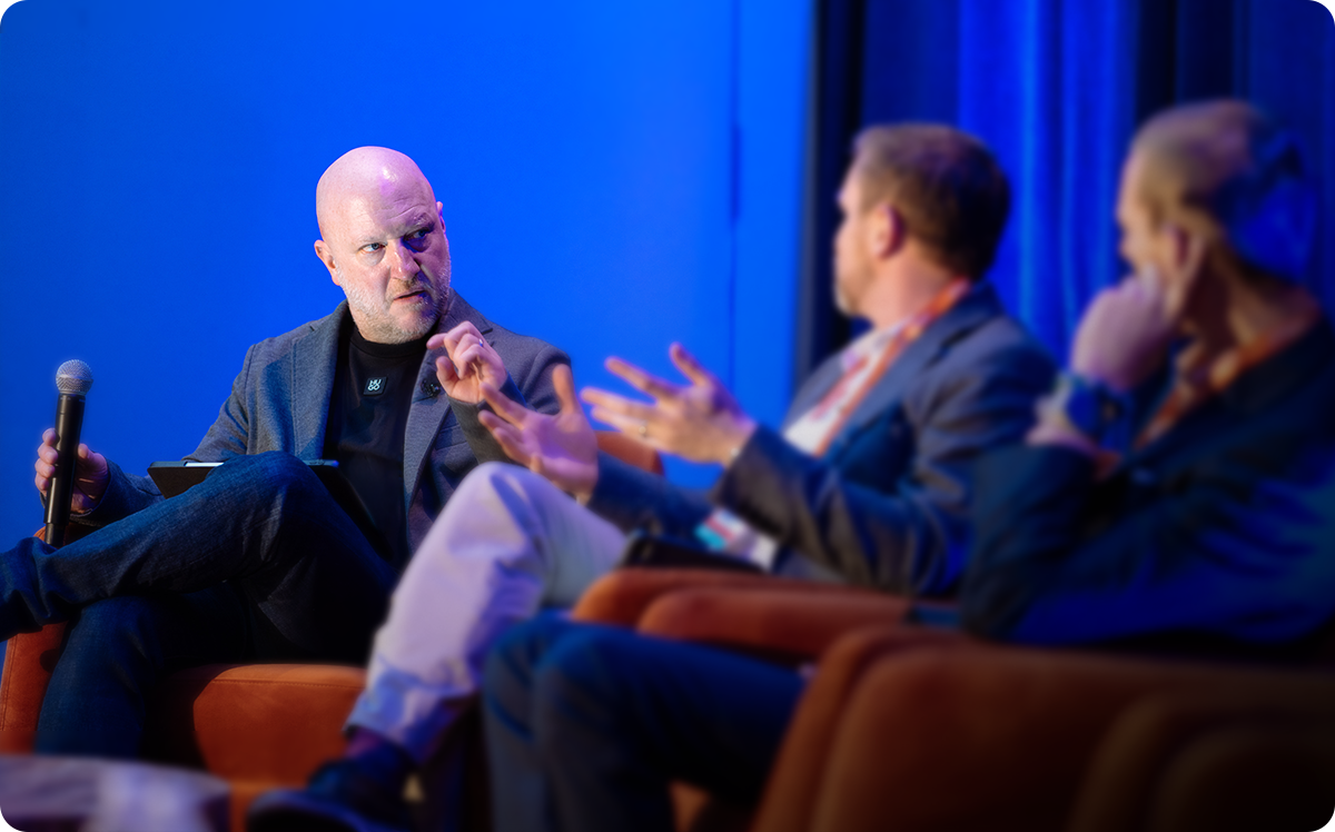 James Maxfield speaking at a conference