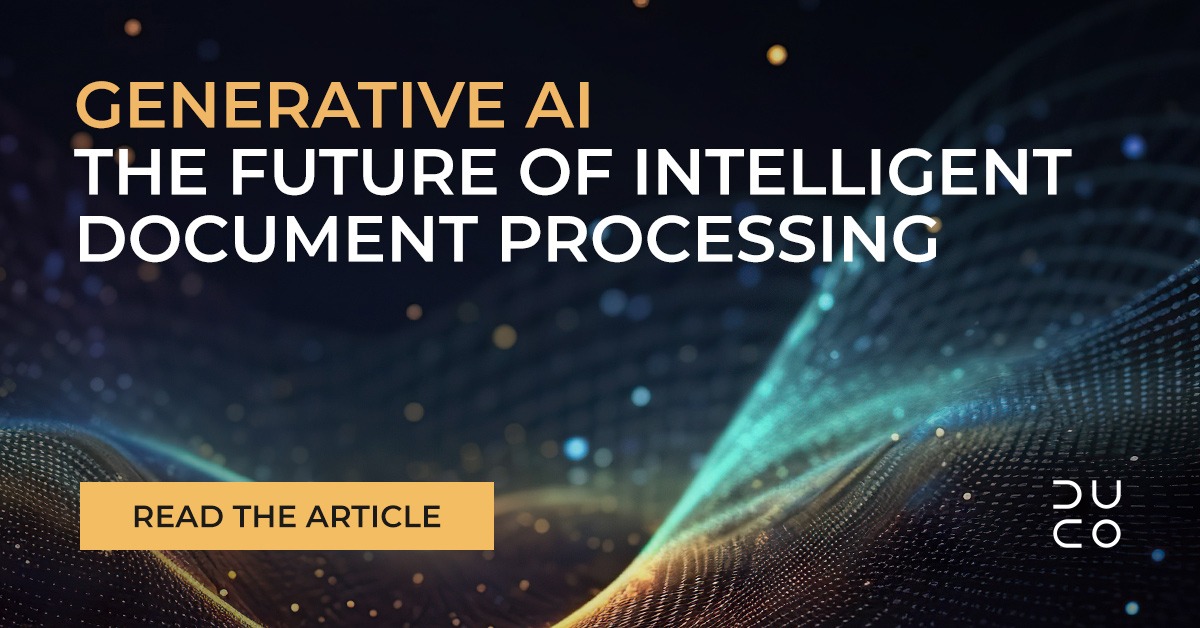 Generative AI: The future of Intelligent Document Processing | Duco